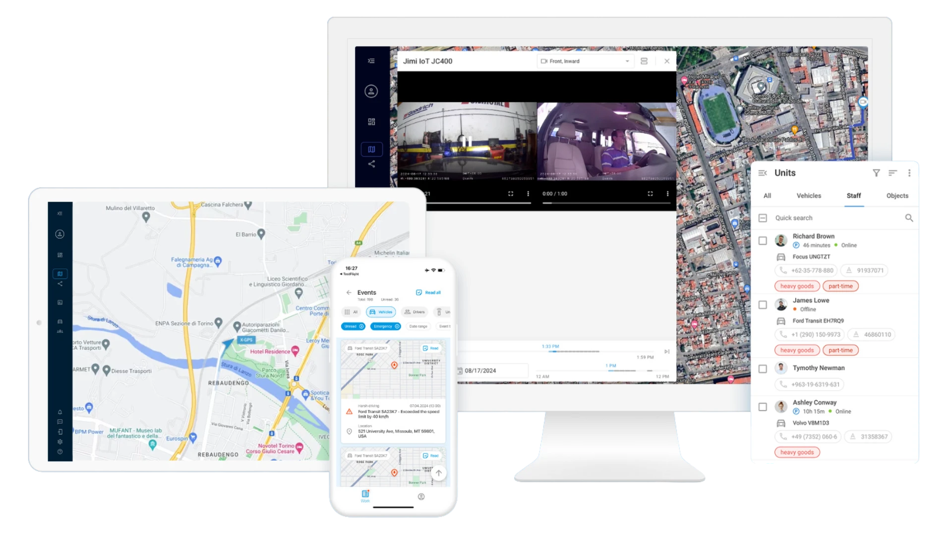 Navixy GPS Tracking Interfaces